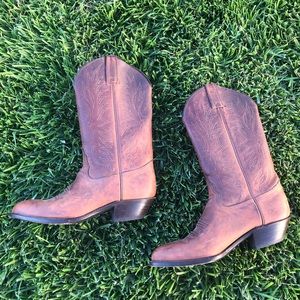 Tony Lama brown 7.5 leather cowboy boots